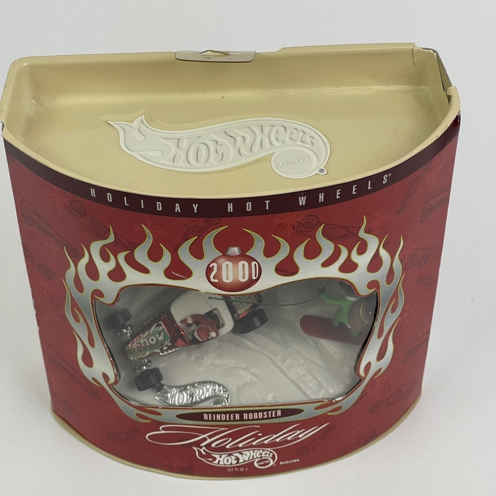 Hot Wheels Holiday Reindeer Roadster  Holiday 2000 New in Box 29083 - Picture 2 of 9